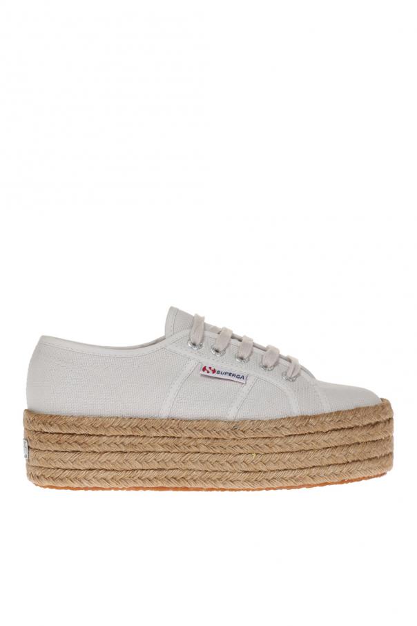 Superga grey shop seashell platform